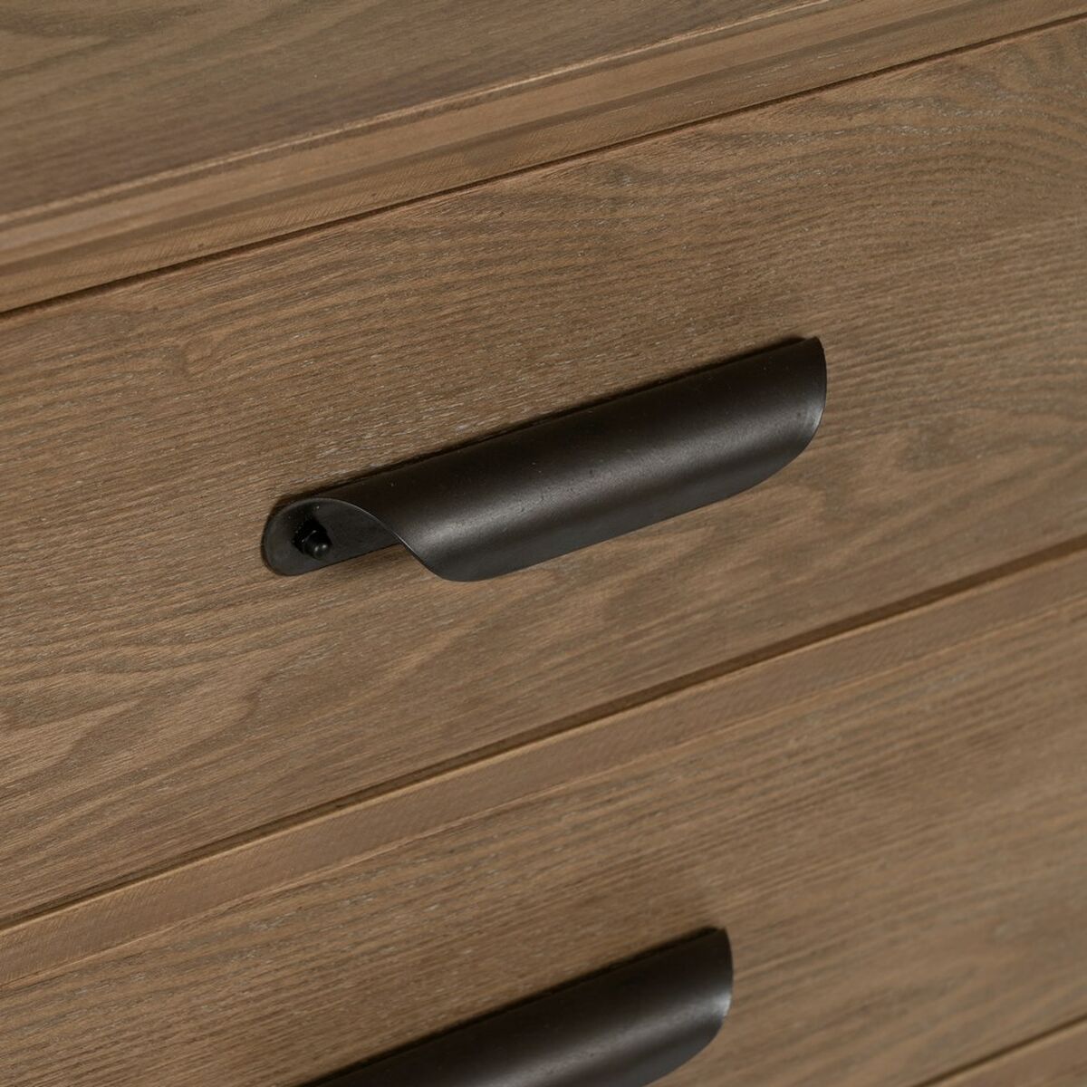 Aparador PAUL Negro Natural Hierro Madera de abeto 120 x 41 x 77 cm