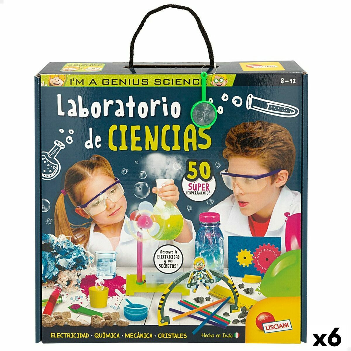 Juego de Ciencia Lisciani Giochi Laboratorio ES (6 Unidades)