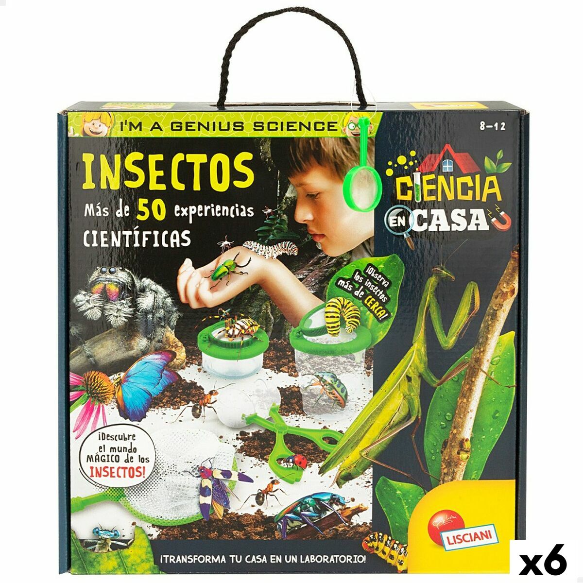 Juego de Ciencia Lisciani Giochi Insectos ES (6 Unidades)