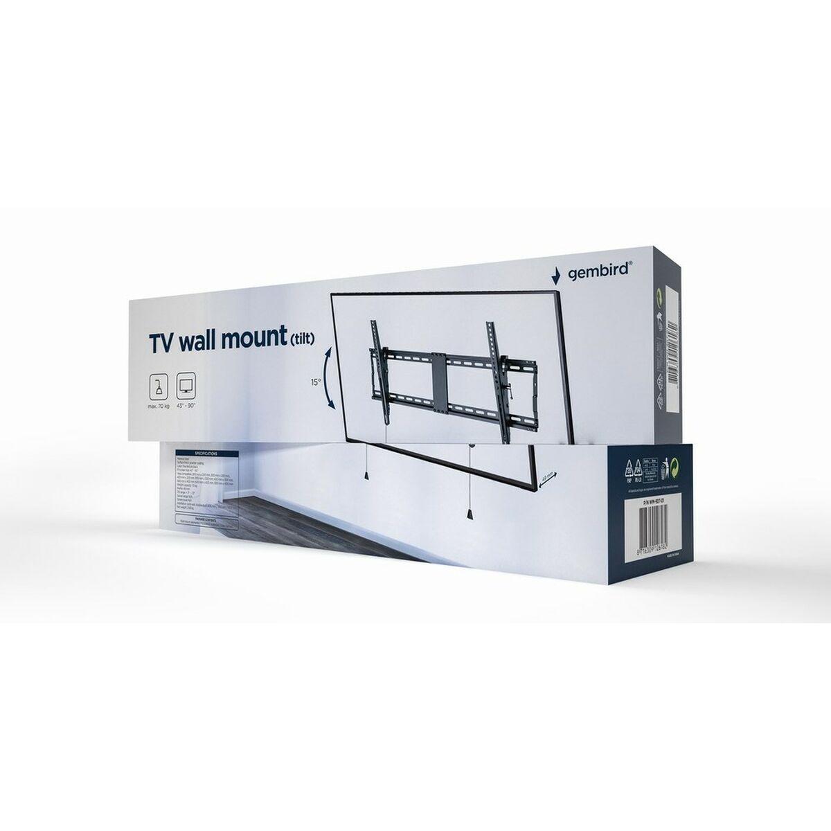 Soporte de Pared GEMBIRD WM-90T-01 43" 90"