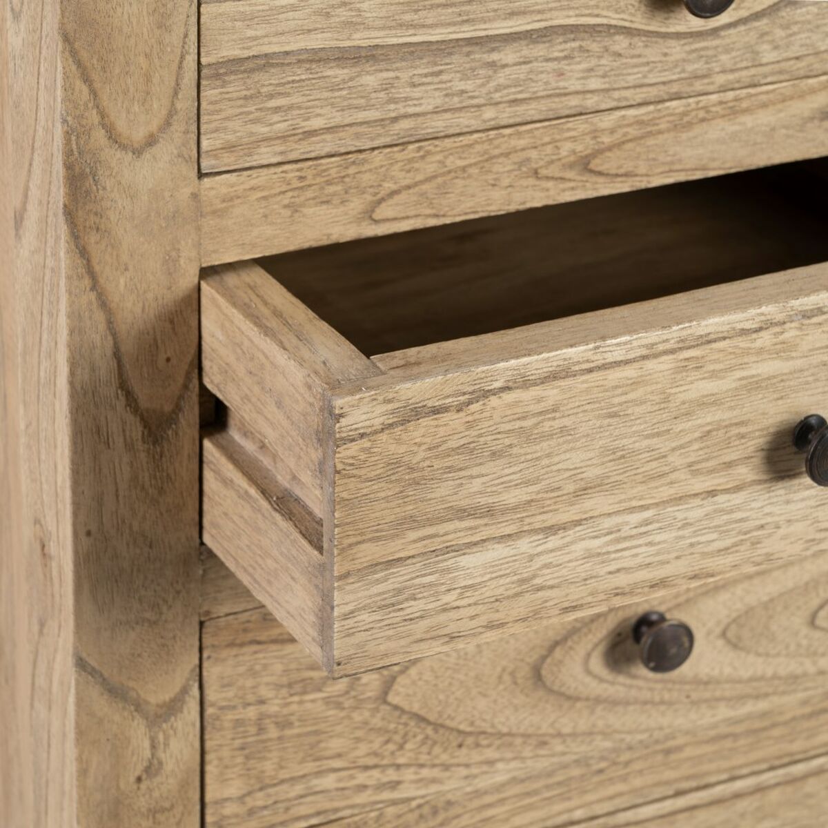 Mesita de Noche MIRÓ Natural madera de mindi 44 x 34 x 77 cm