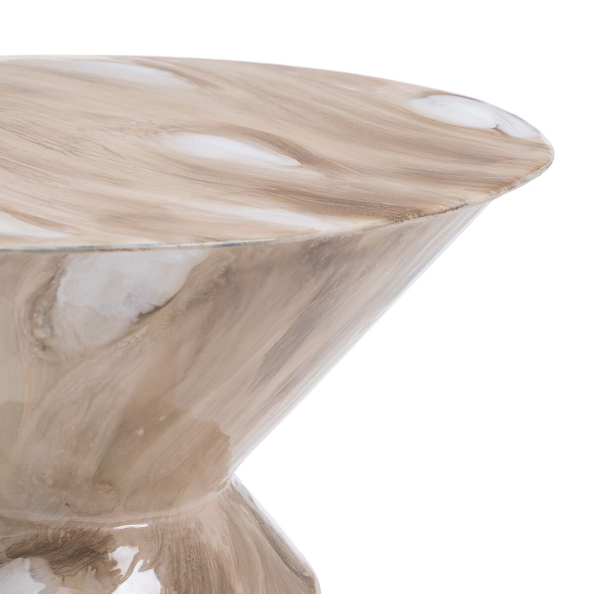 Mesa auxiliar Beige Hierro 34 x 34 x 50 cm