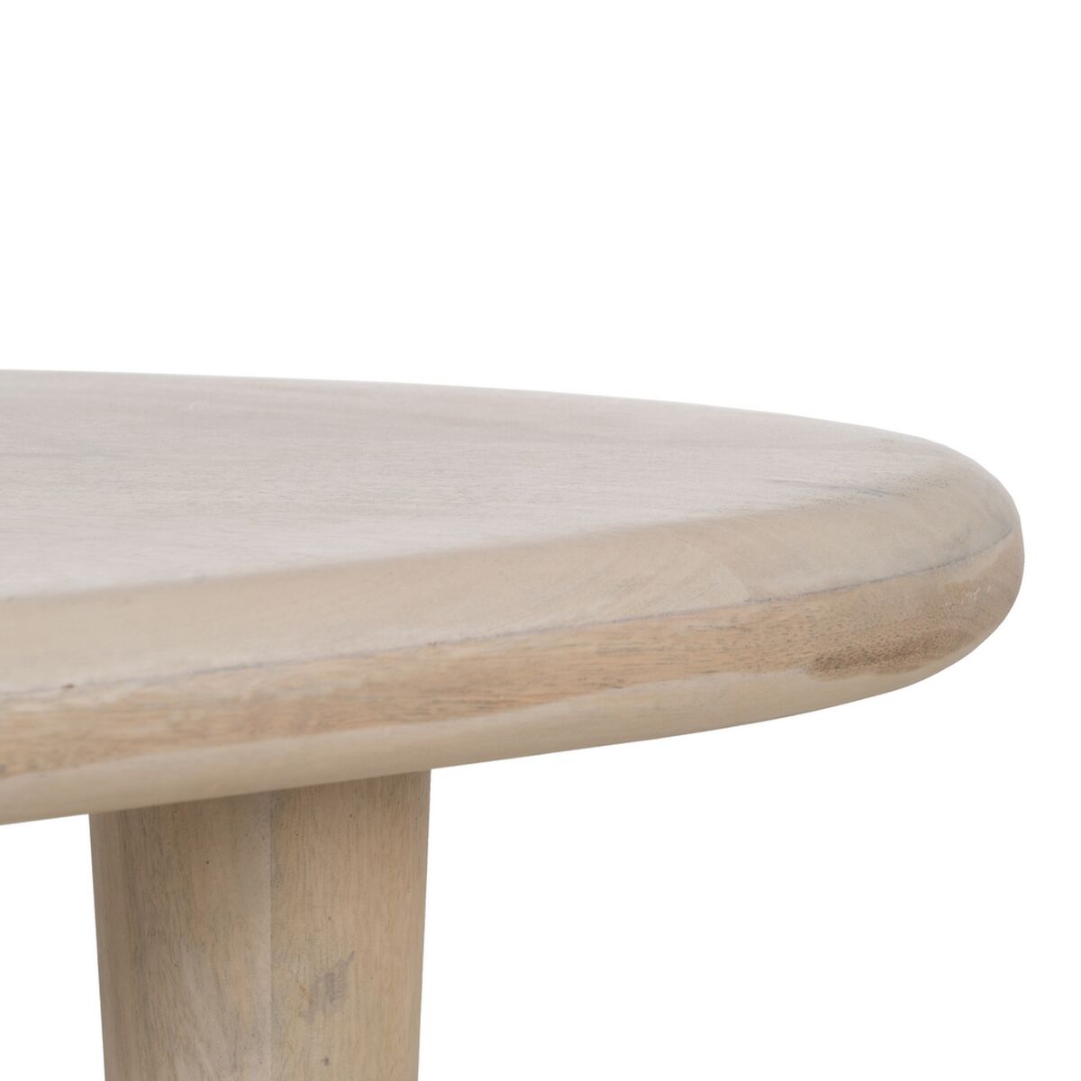 Mesa de Centro Blanco Madera de mango 67 x 50 x 38 cm