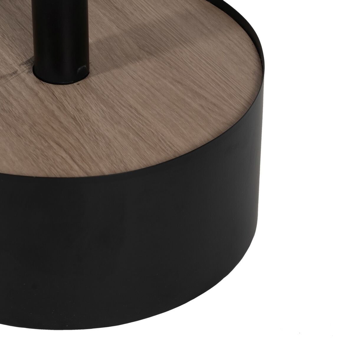 Mesa de Centro Negro Natural 65 x 65 x 37,5 cm