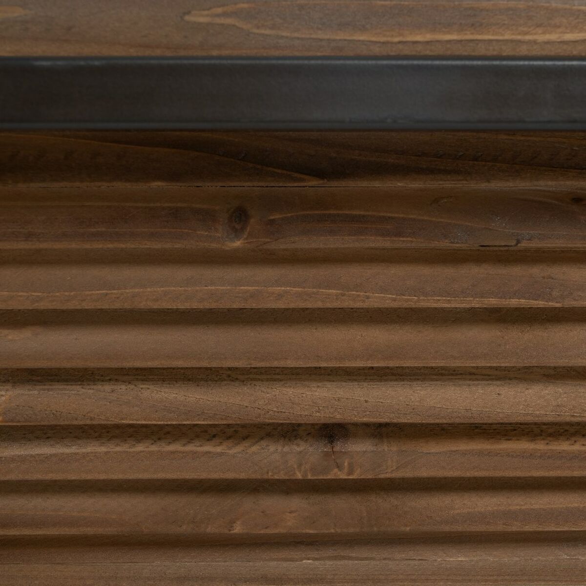 Mesa de Centro Negro Natural Hierro Madera de abeto 120 x 60 x 43,5 cm