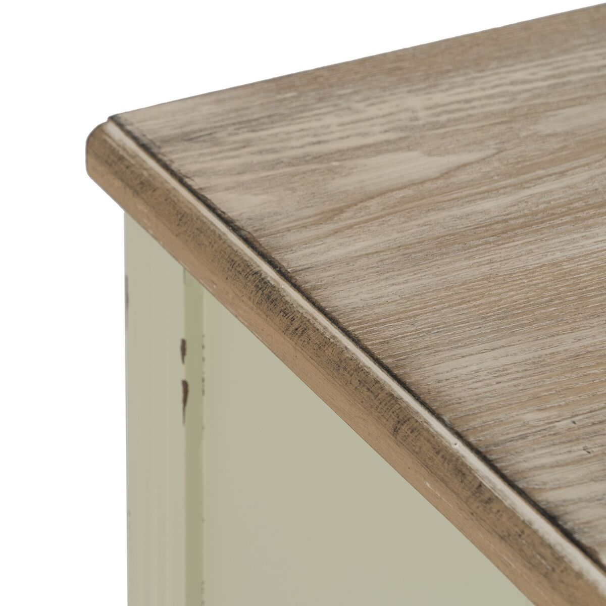 Mesita de Noche Beige Natural Madera de abeto DMF 45 x 35 x 65 cm