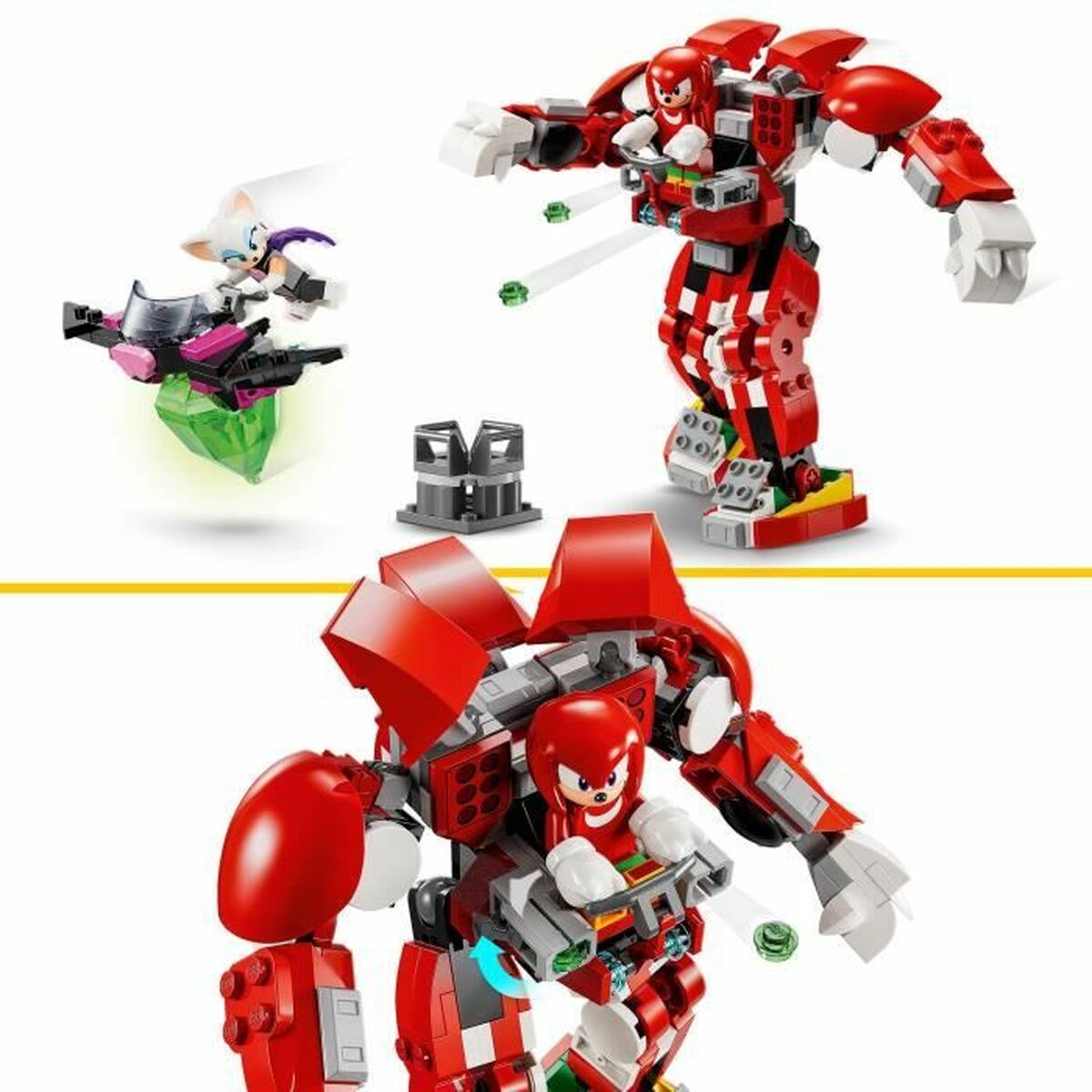 Juego de Construcción Lego 76996 Sonic The Hedgehog Knuckles' Robot Guardian Multicolor