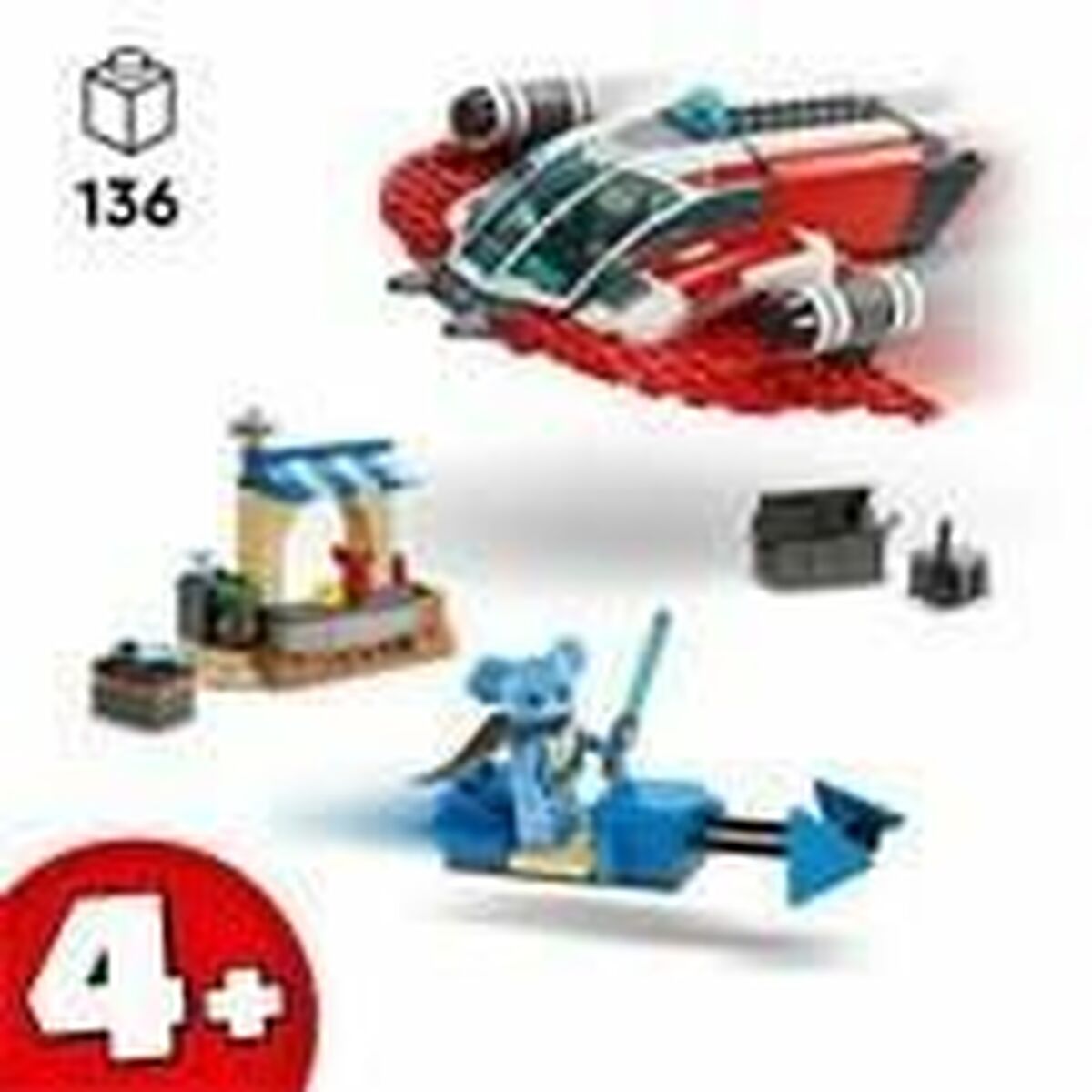 Juego de Construcción Lego 75384 Star Wars The Crimson Firehawk Multicolor