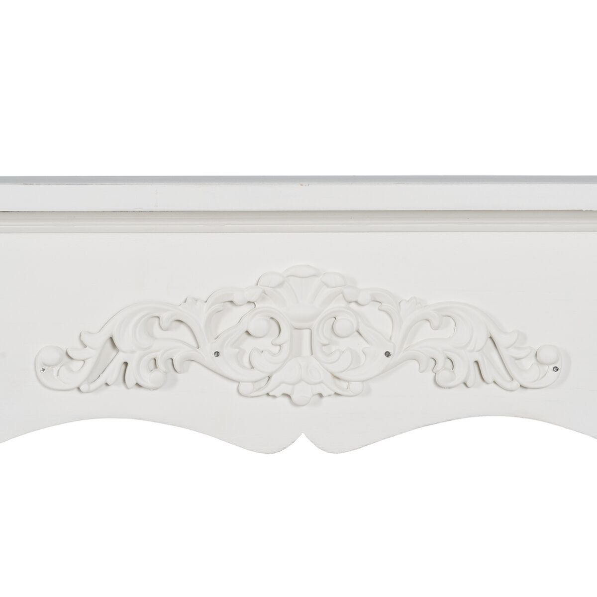 Frontal de chimenea Blanco Madera de abeto Madera MDF 105 x 17 x 103 cm