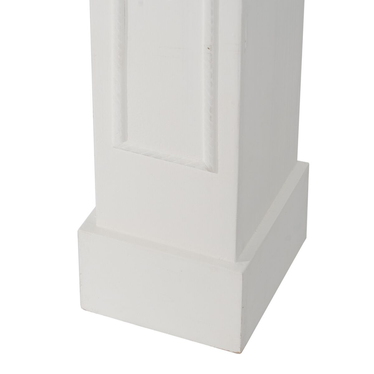 Frontal de chimenea Blanco Madera de abeto Madera MDF 105 x 17 x 103 cm