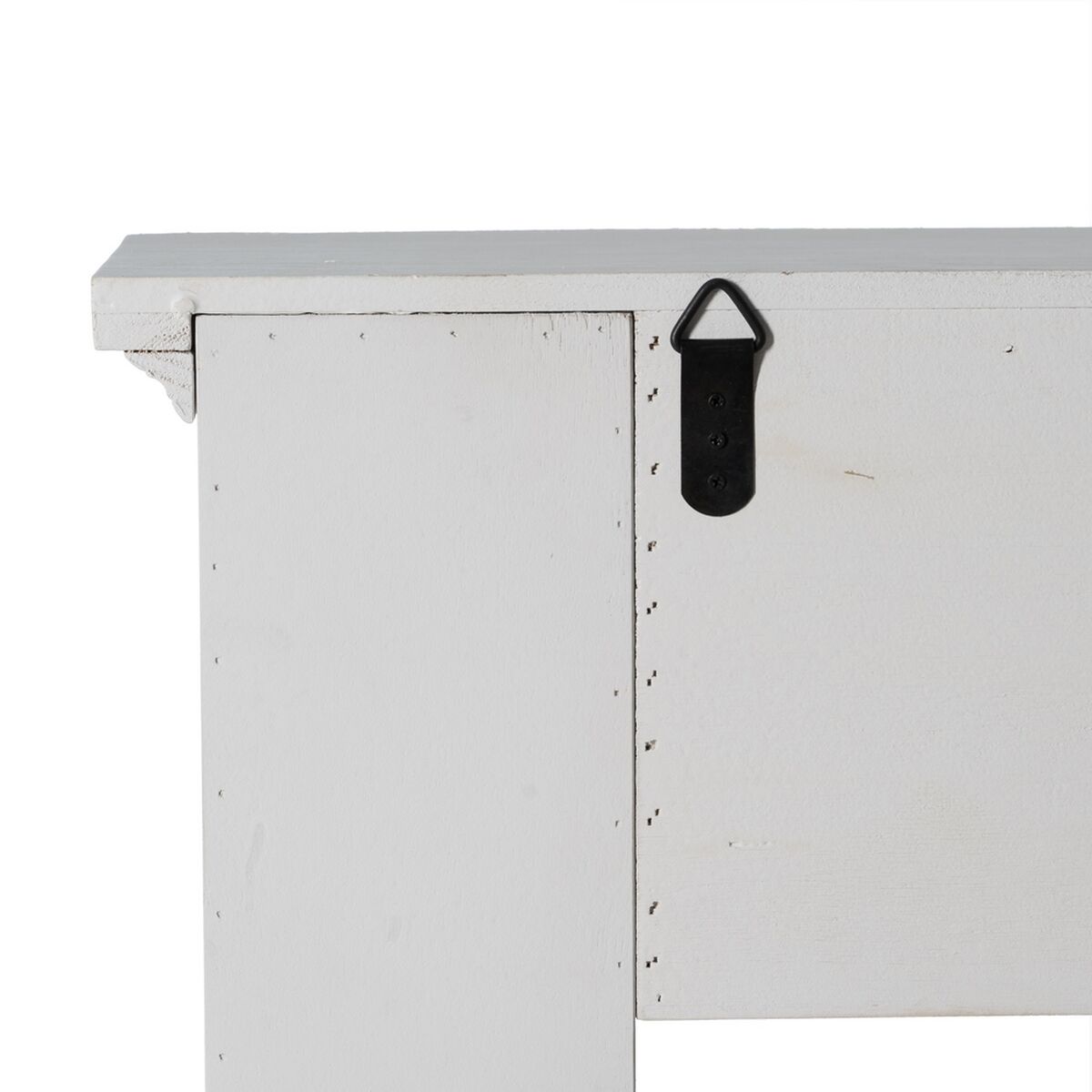 Frontal de chimenea Blanco Madera de abeto Madera MDF 105 x 17 x 103 cm