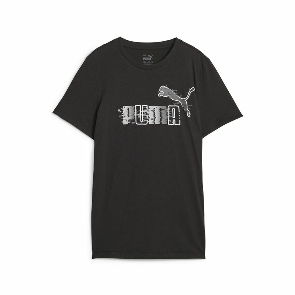 Camiseta de Manga Corta Infantil Puma Ess+ Futureverse Negro