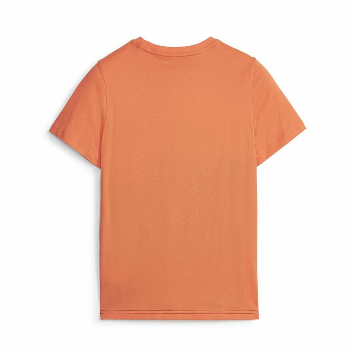 Camiseta de Manga Corta Infantil Puma Ess Block Negro Naranja