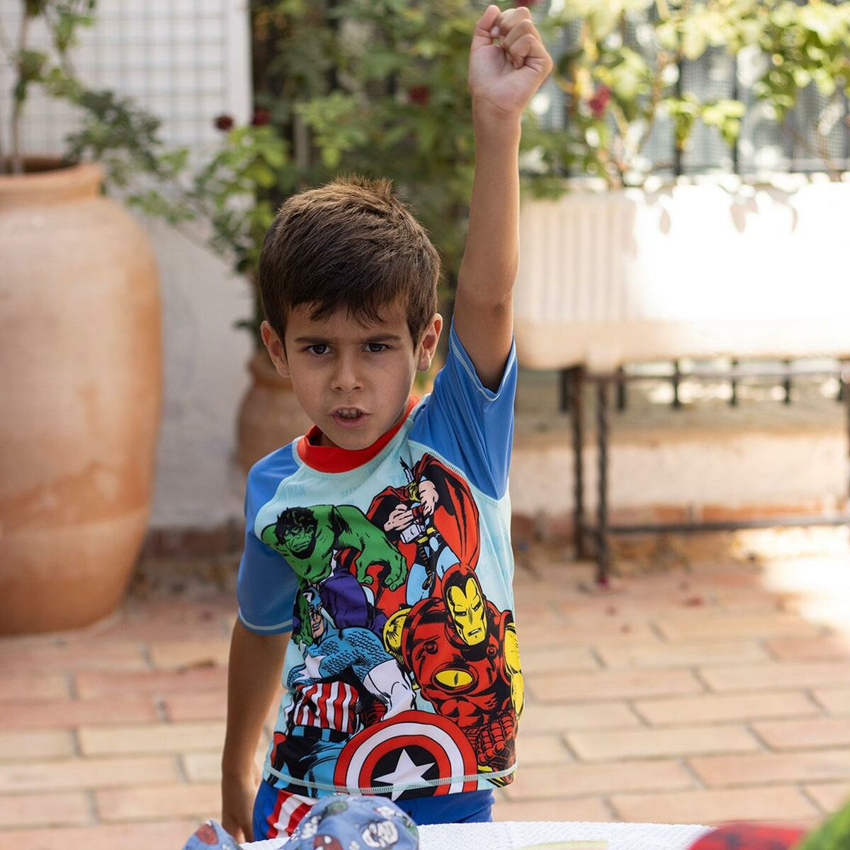 Camiseta de Baño The Avengers Azul