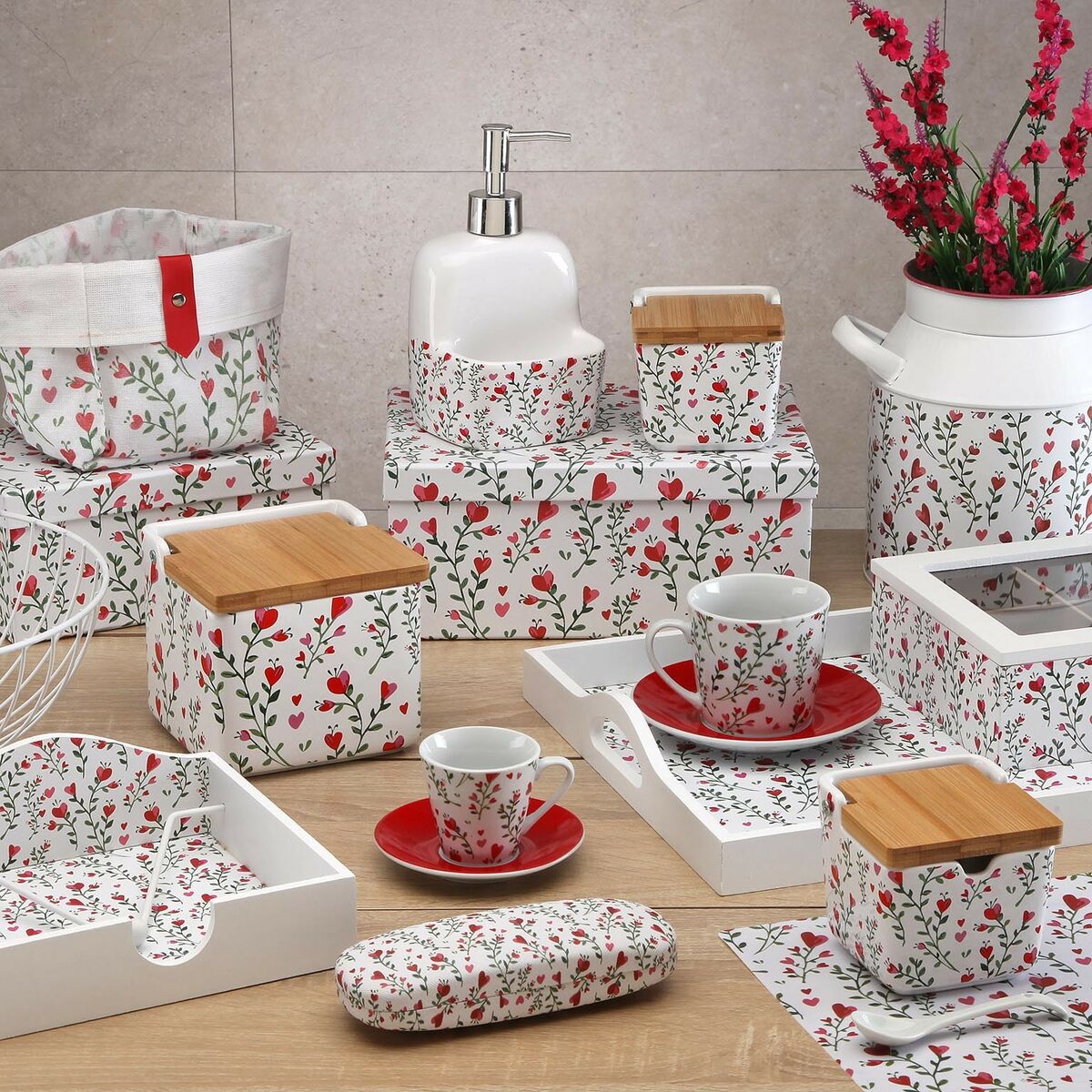 Salero con Tapa Versa Lover Cerámica 8,8 x 8,5 x 8,8 cm