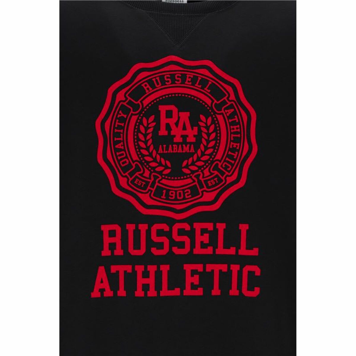 Sudadera sin Capucha Hombre Russell Athletic Ath Rose Negro