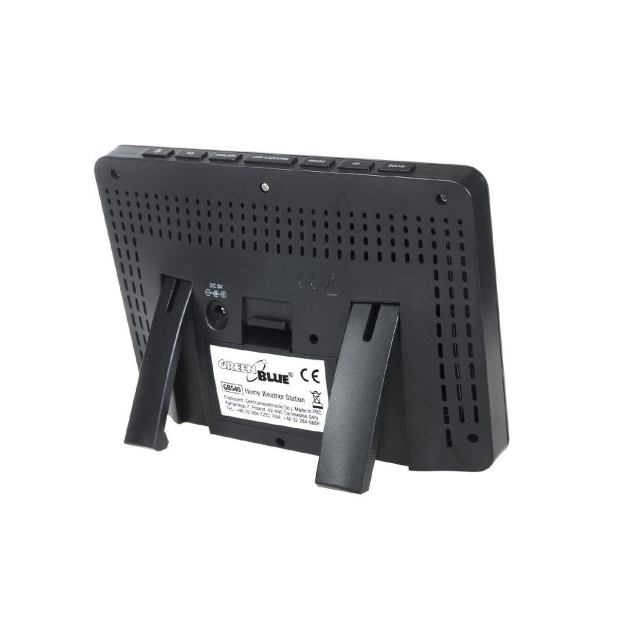Estación Meteorológica Multifunción Greenblue GB540 Negro