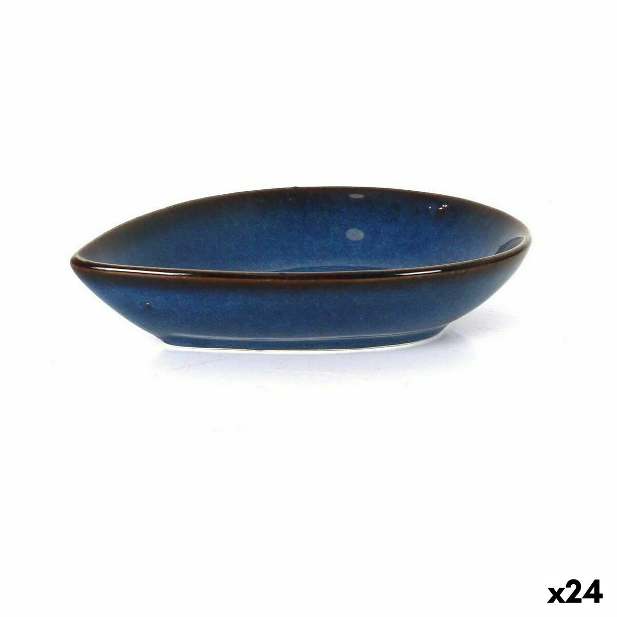 Bol para Aperitivos La Mediterránea Pica-pica Azul 14,4 x 10,5 x 3,1 cm (24 Unidades)