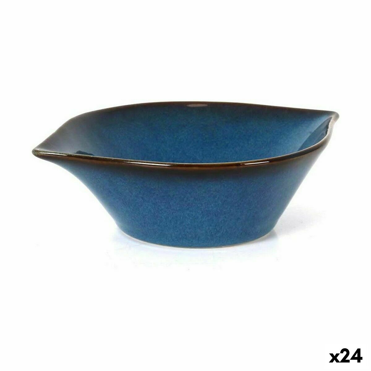 Bol para Aperitivos La Mediterránea Pica-pica Azul 15 x 11,7 x 4,4 cm (24 Unidades)