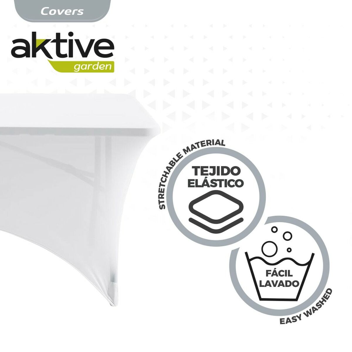 Funda Protectora Aktive Blanco 122 x 76 x 61 cm Mesa Accesorios Vehículos Carretera (6 Unidades)