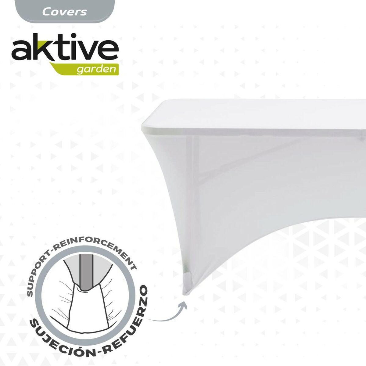 Funda Protectora Aktive Blanco 183 x 76 x 76 cm Mesa Accesorios Vehículos Carretera (6 Unidades)
