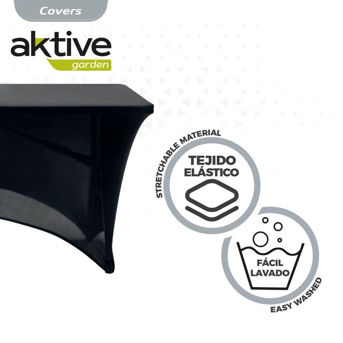 Funda Protectora Aktive Negro 122 x 76 x 61 cm Mesa Accesorios Vehículos Carretera (6 Unidades)