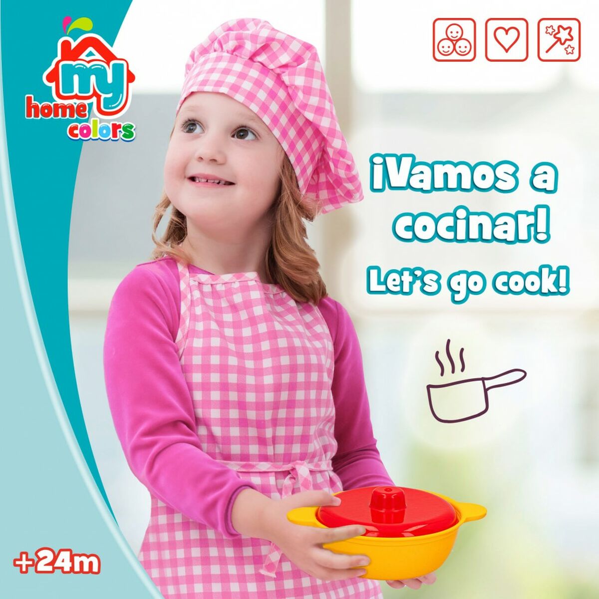 Set de Alimentos de Juguete Colorbaby Menaje y utensilios de cocina 20 Piezas (12 Unidades)
