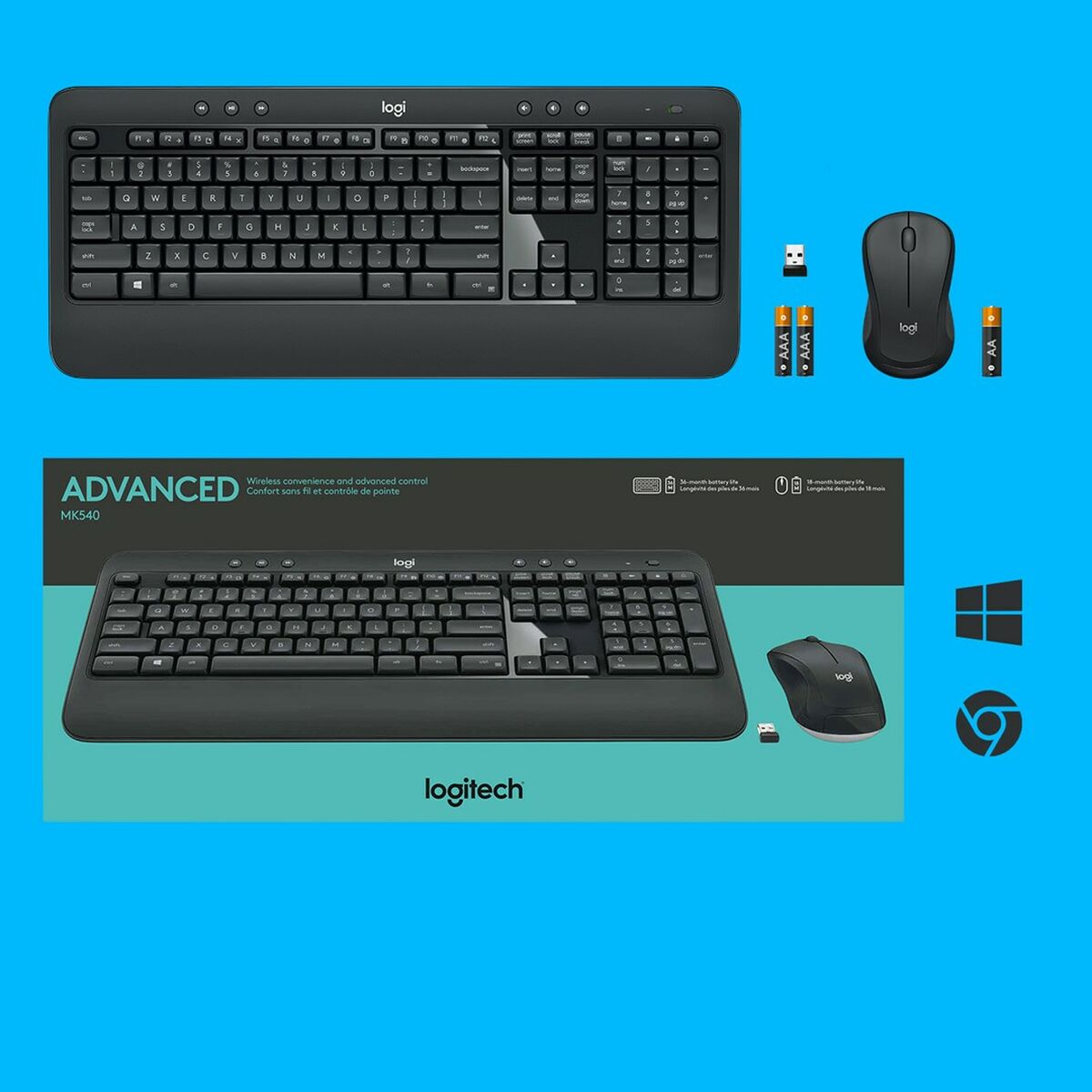 Teclado y Ratón Logitech 920-008685 Negro Qwerty US