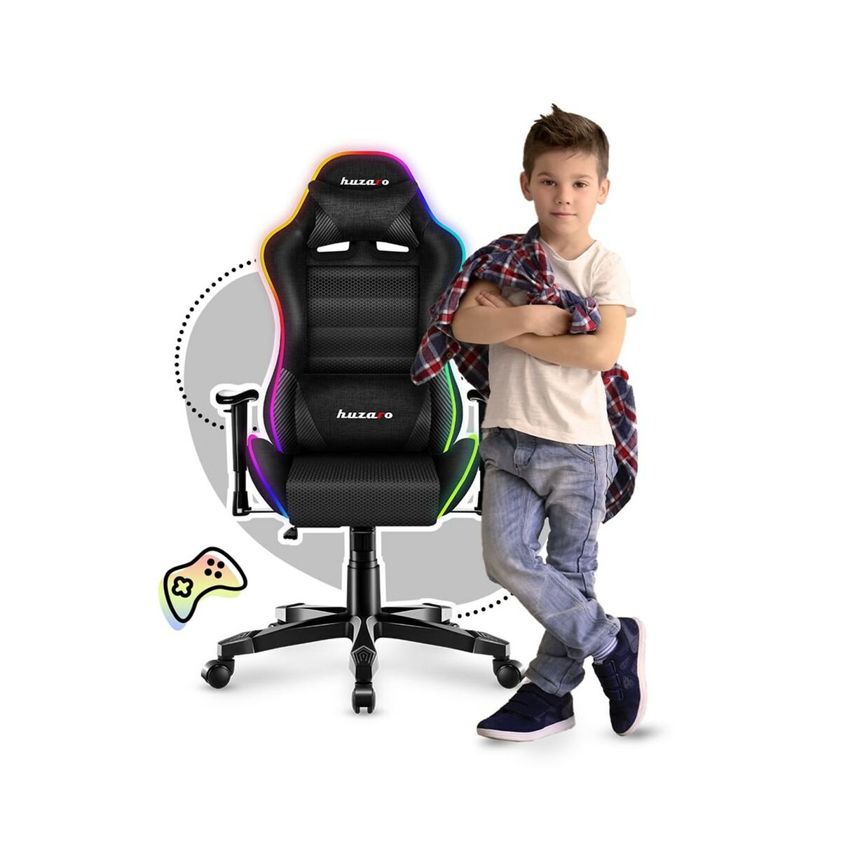 Silla Gaming Huzaro HZ-Ranger 6.0 RGB Negro