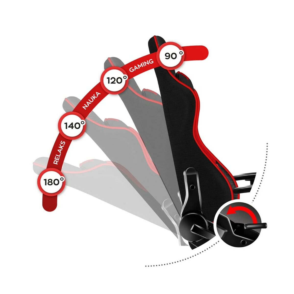 Silla Gaming Huzaro HZ-Ranger 6.0 Negro Rojo Niños