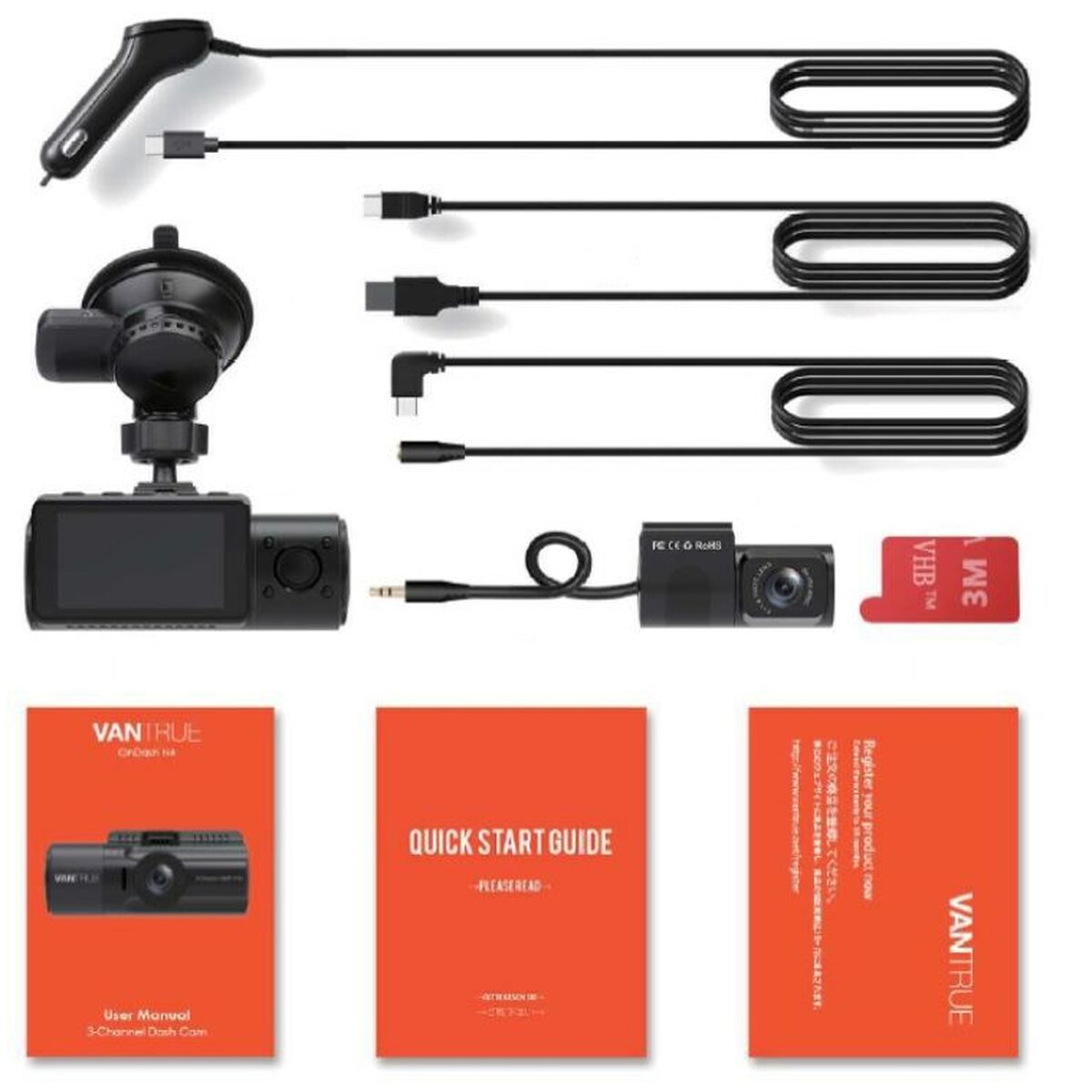 Cámara Deportiva para Coche Vantrue N4