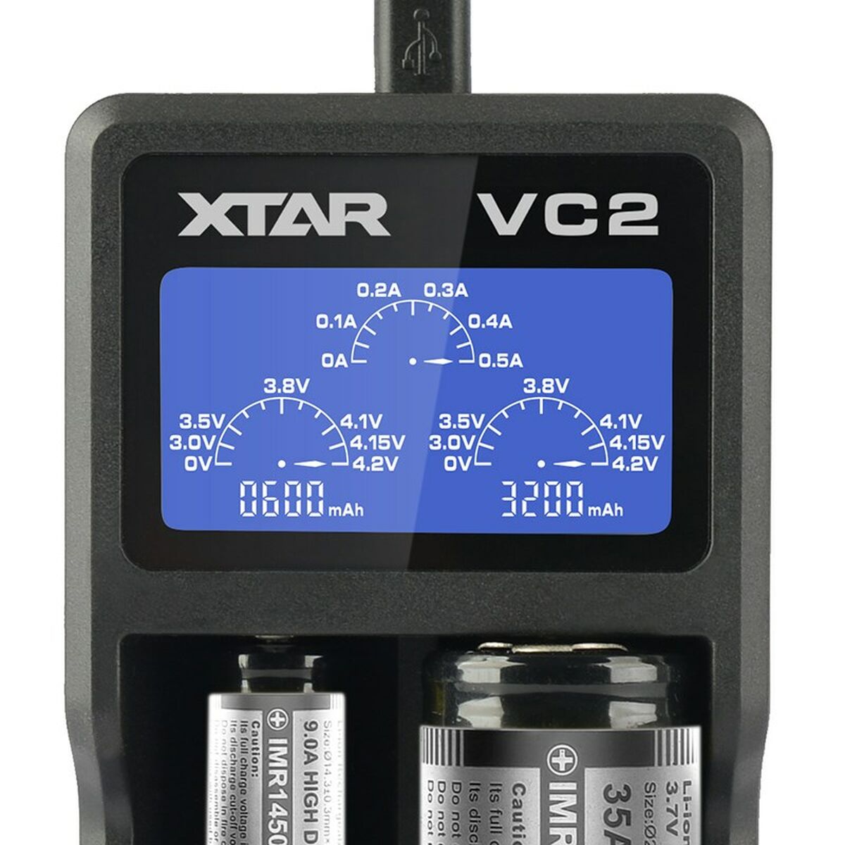 Cargador de Batería Xtar VC2 Litio Ion Baterías x 2