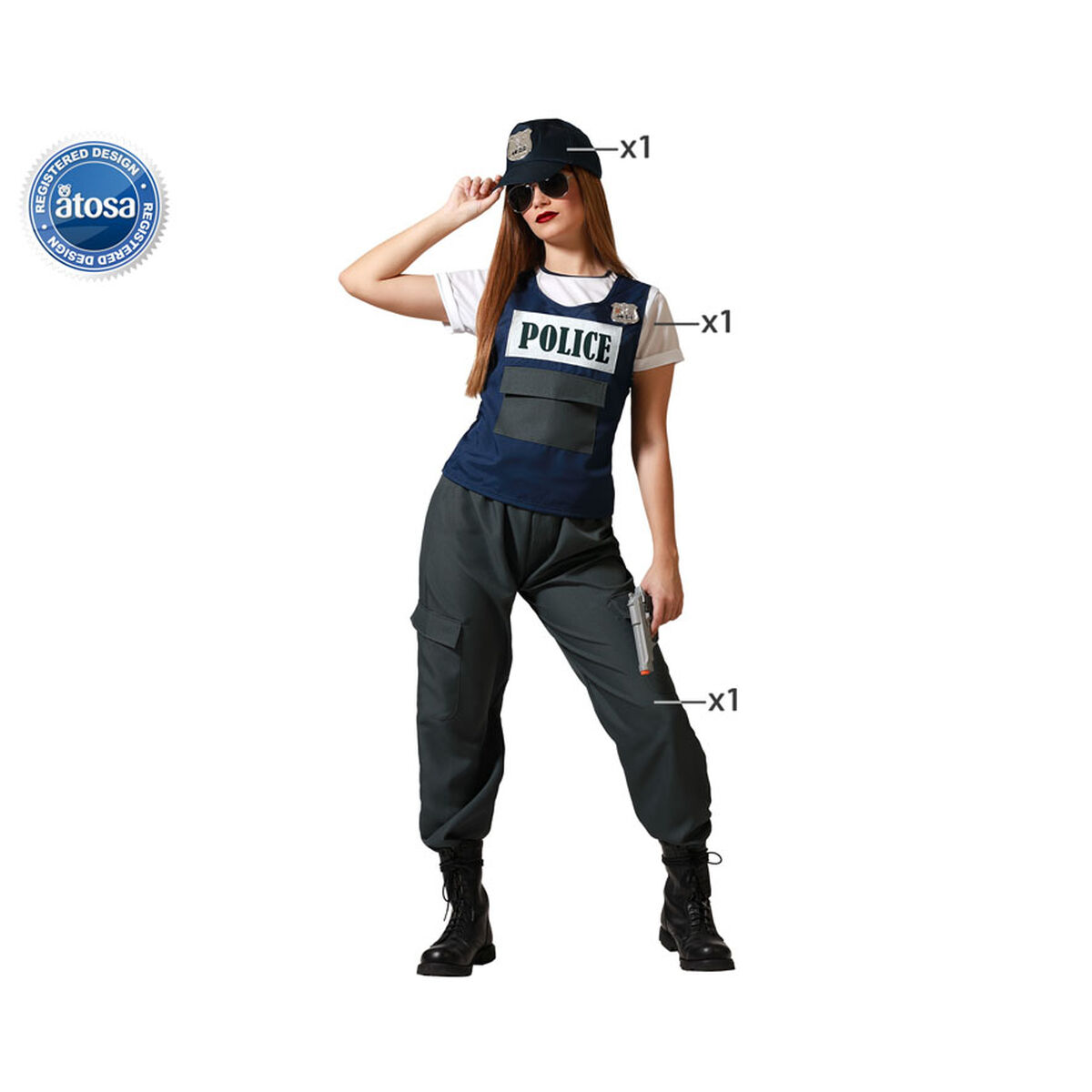 Disfraz para Adultos Policía Mujer