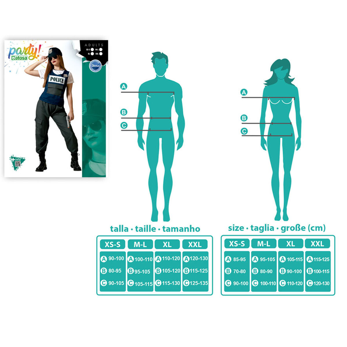 Disfraz para Adultos Policía Mujer