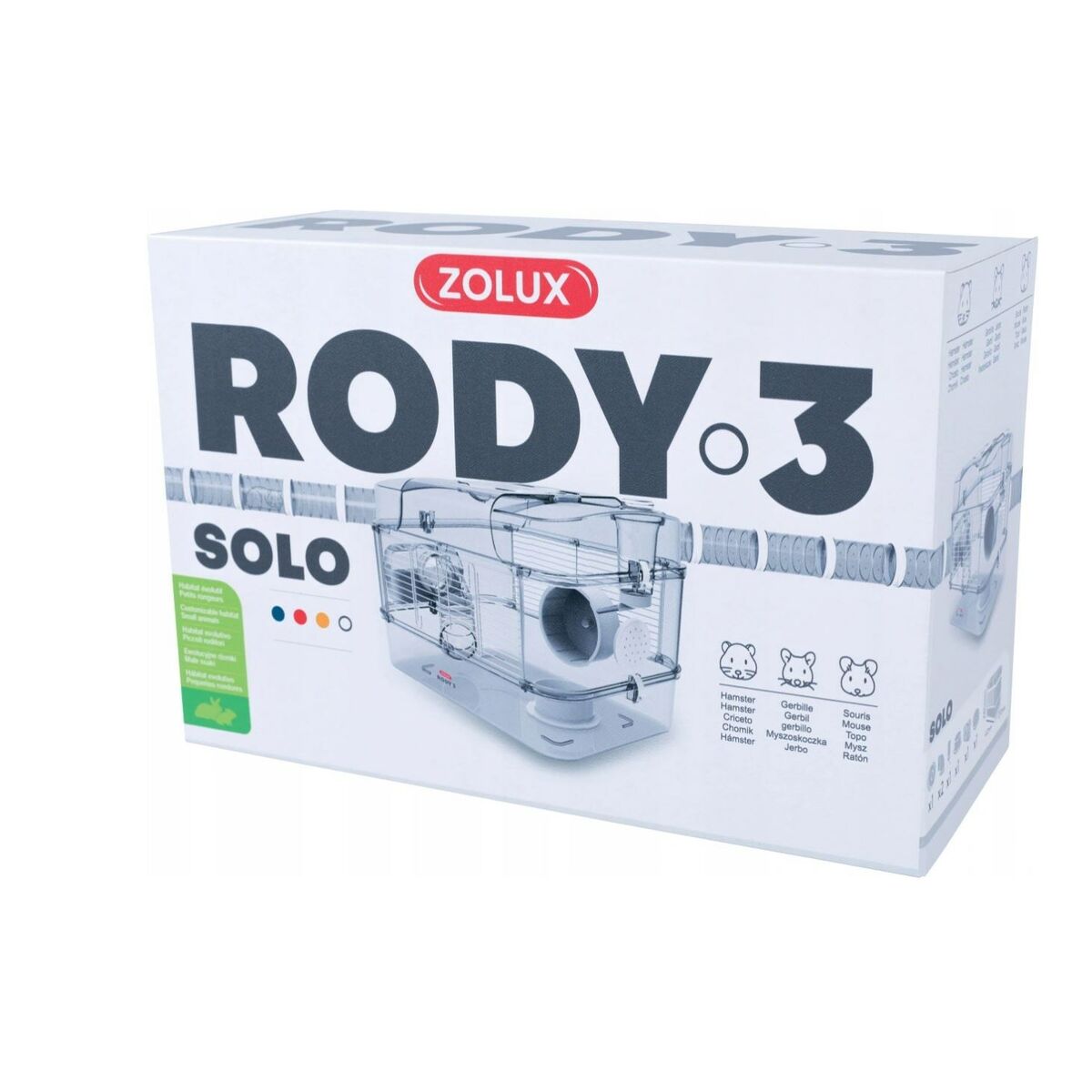 Jaula Zolux RODY3 Metal Plástico 41 x 28 x 24,7 cm (1 Pieza)