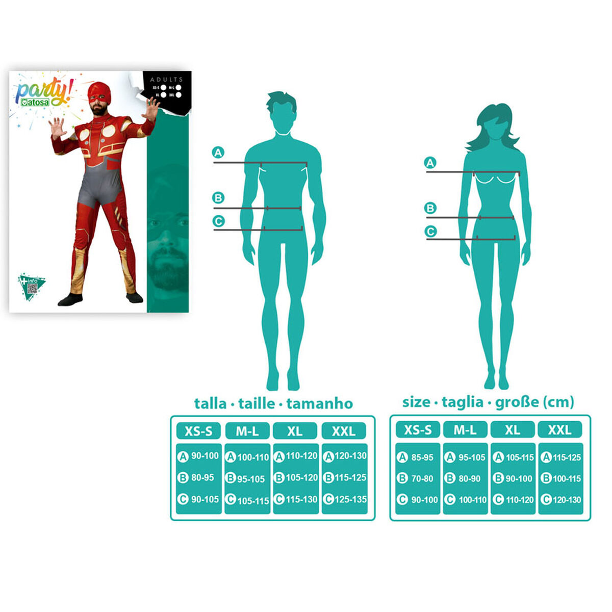 Disfraz para Adultos Héroe de Cómic Rojo