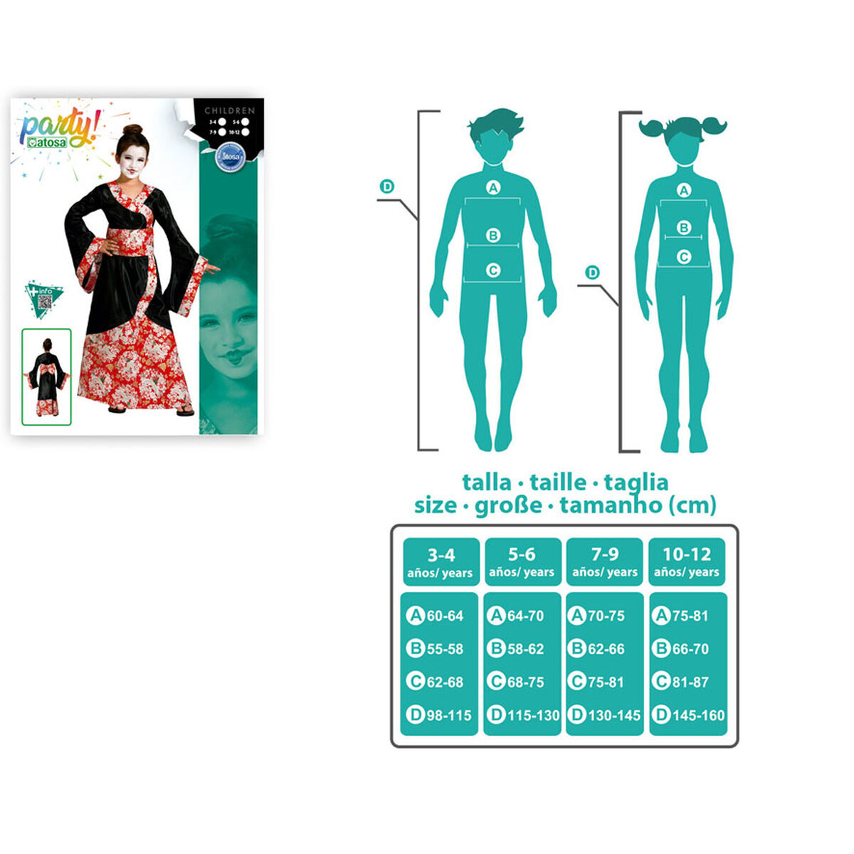 Disfraz para Niños Geisha