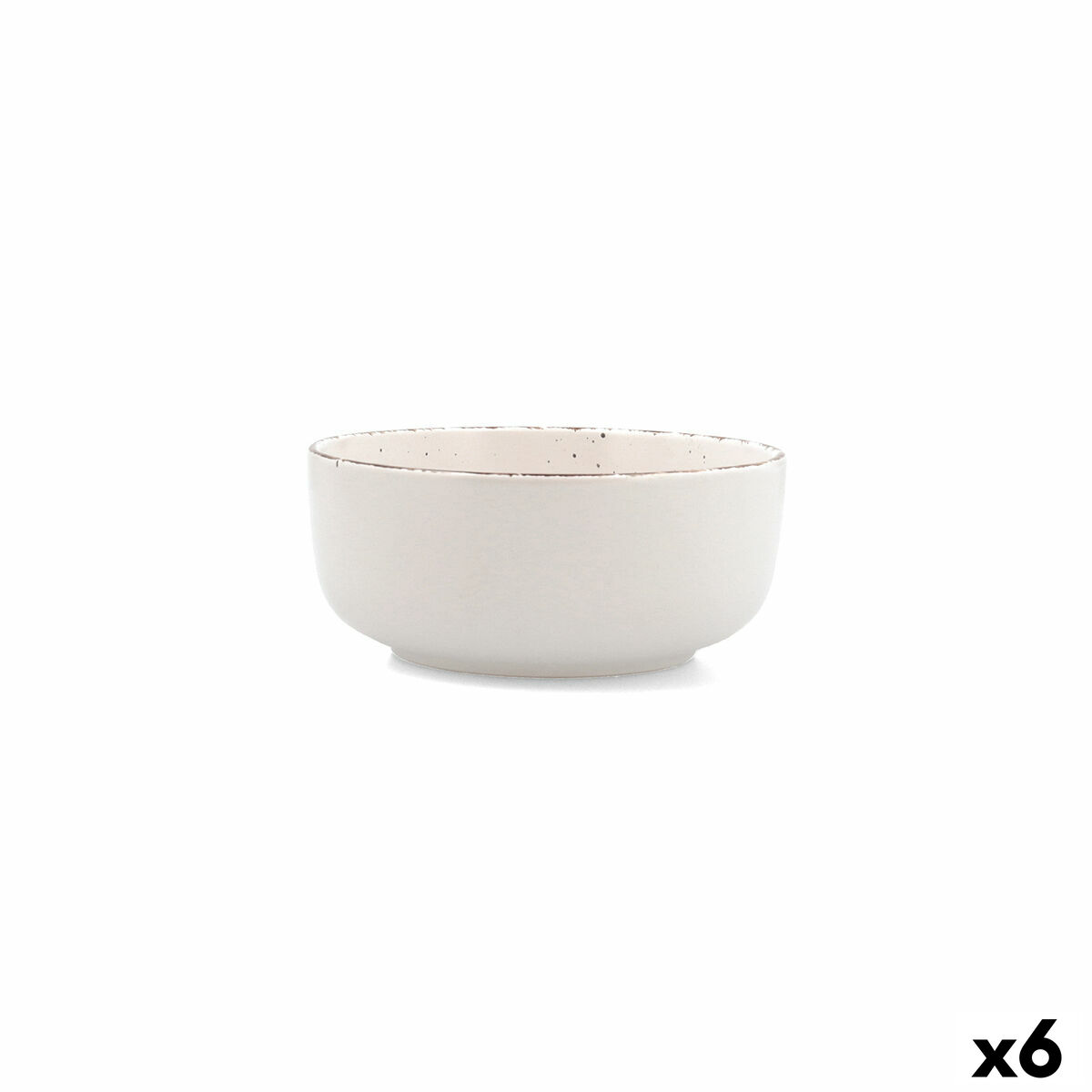 Bol para Aperitivos Quid Duna Beige Cerámica 15 x 15 cm (6 Unidades)