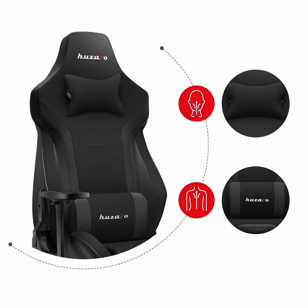 Silla Gaming Huzaro HZ-Force 7.6 Black Negro