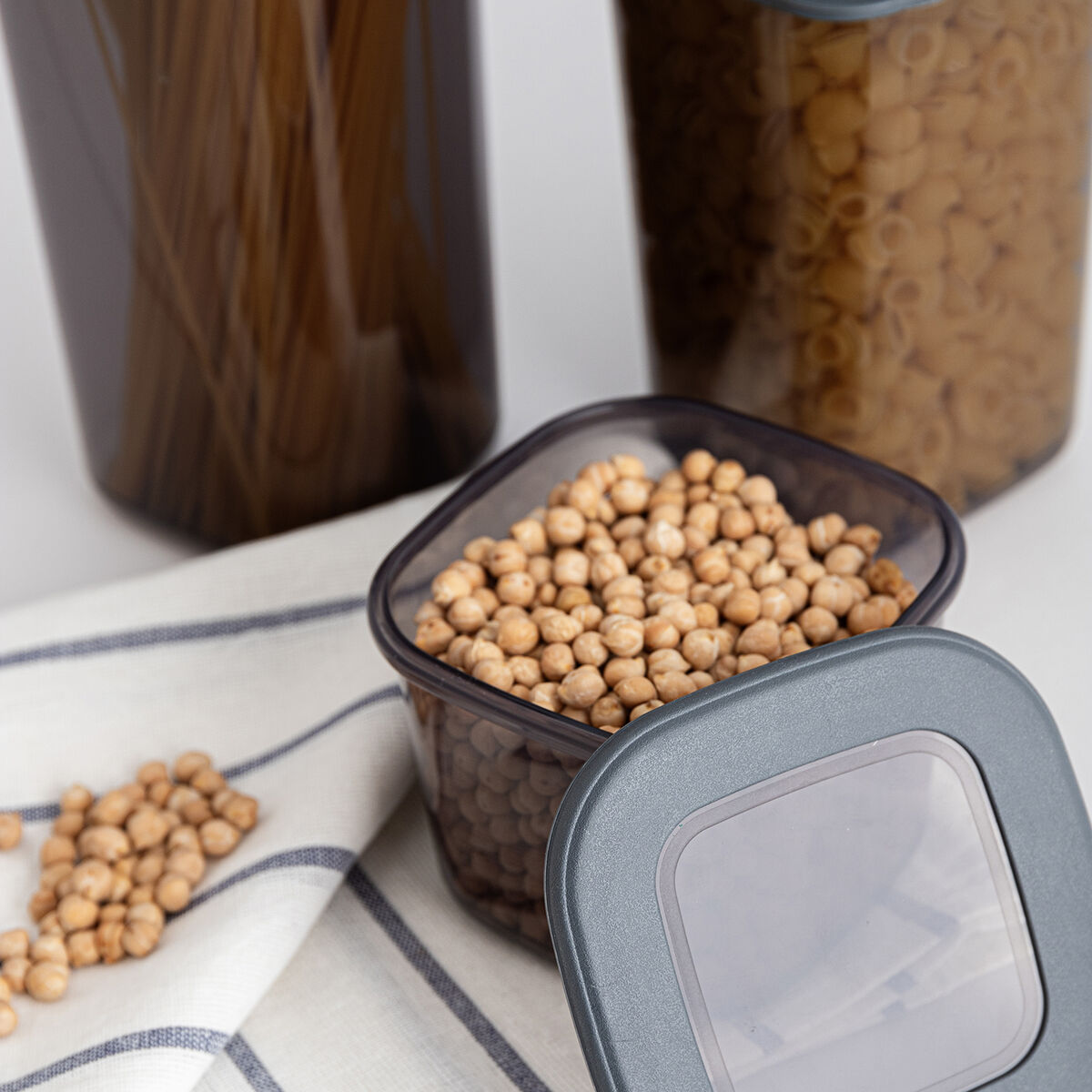 Recipiente Conservador de Alimentos Quid City Gris 1,75 L Con Tapa (12 Unidades)