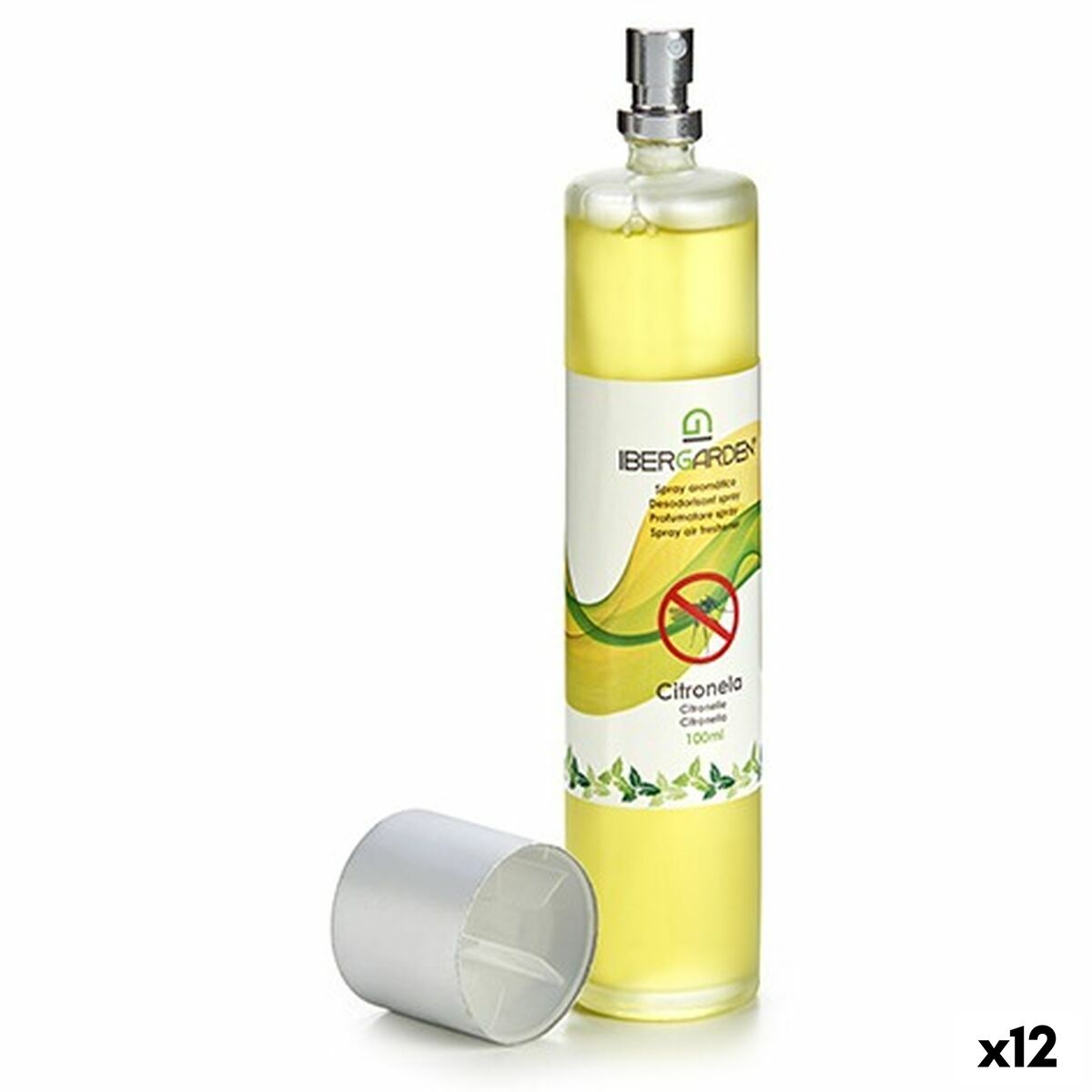 Spray Ambientador Ibergarden Citronela 100 ml (12 Unidades)