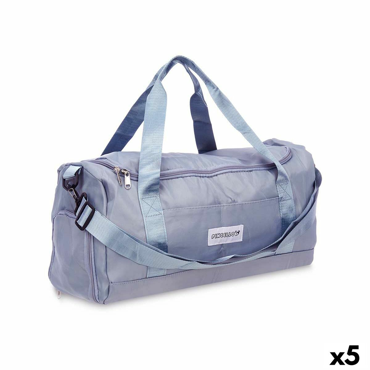 Bolsa de Viaje Pincello Azul Tela 46 x 25 x 28 cm (5 Unidades)