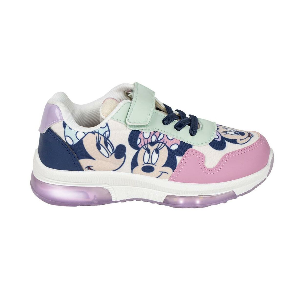 Zapatillas Deportivas con LED Minnie Mouse Rosa