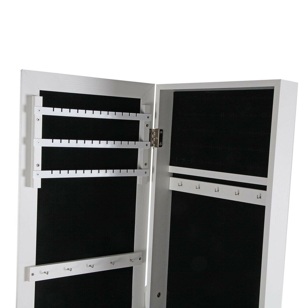 Espejo de pared Versa Blanco Espejo Madera MDF Minimalista 33,5 x 153 x 35,2 cm