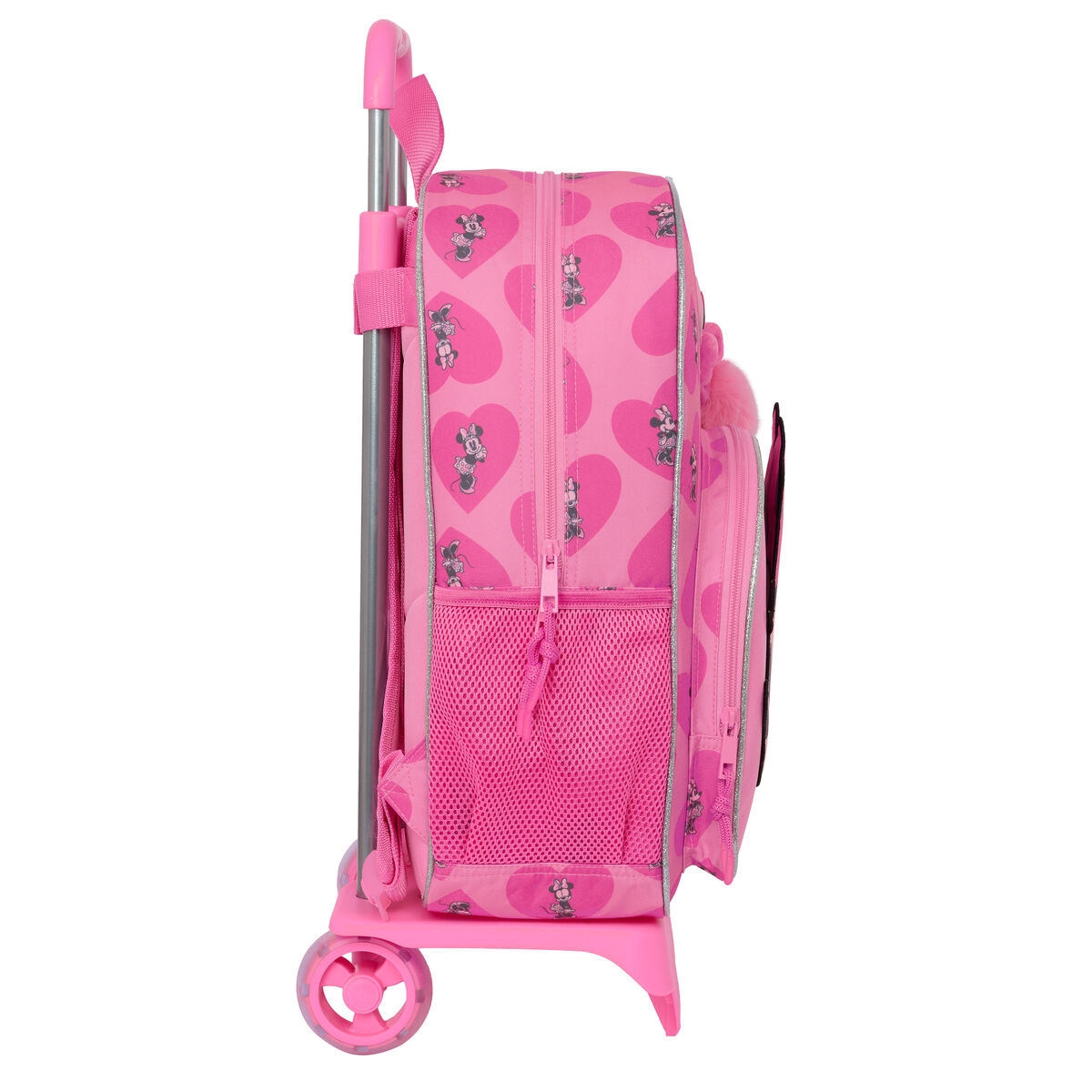 Mochila Escolar con Ruedas Minnie Mouse Loving Rosa 33 x 42 x 14 cm