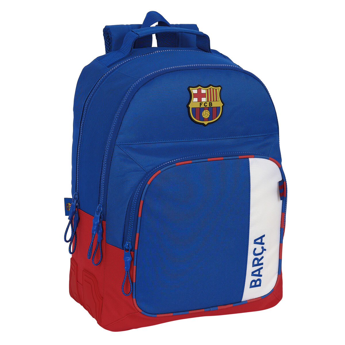 Mochila Escolar F.C. Barcelona Azul Granate 32 x 42 x 15 cm