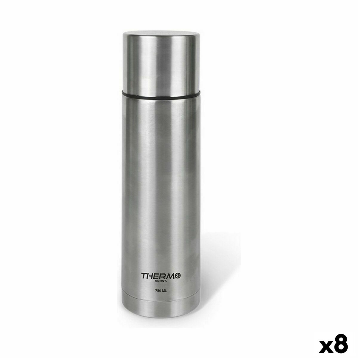 Termo de Viaje ThermoSport Acero Inoxidable 750 ml (8 Unidades)