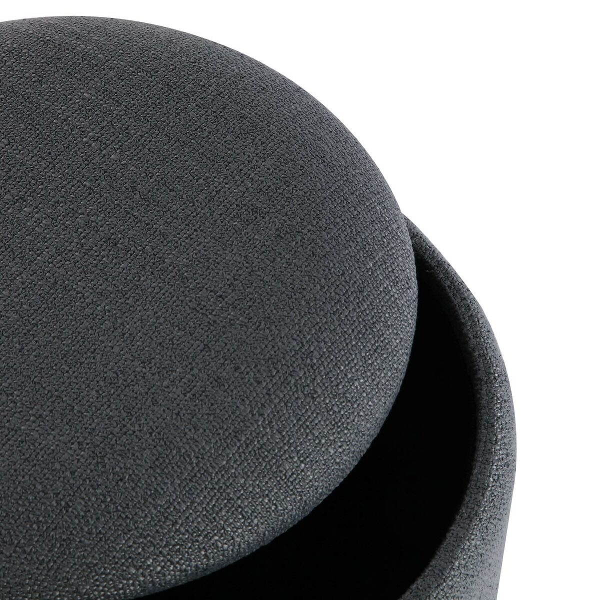 Puff Desmontable Versa Gris Bambú Madera MDF