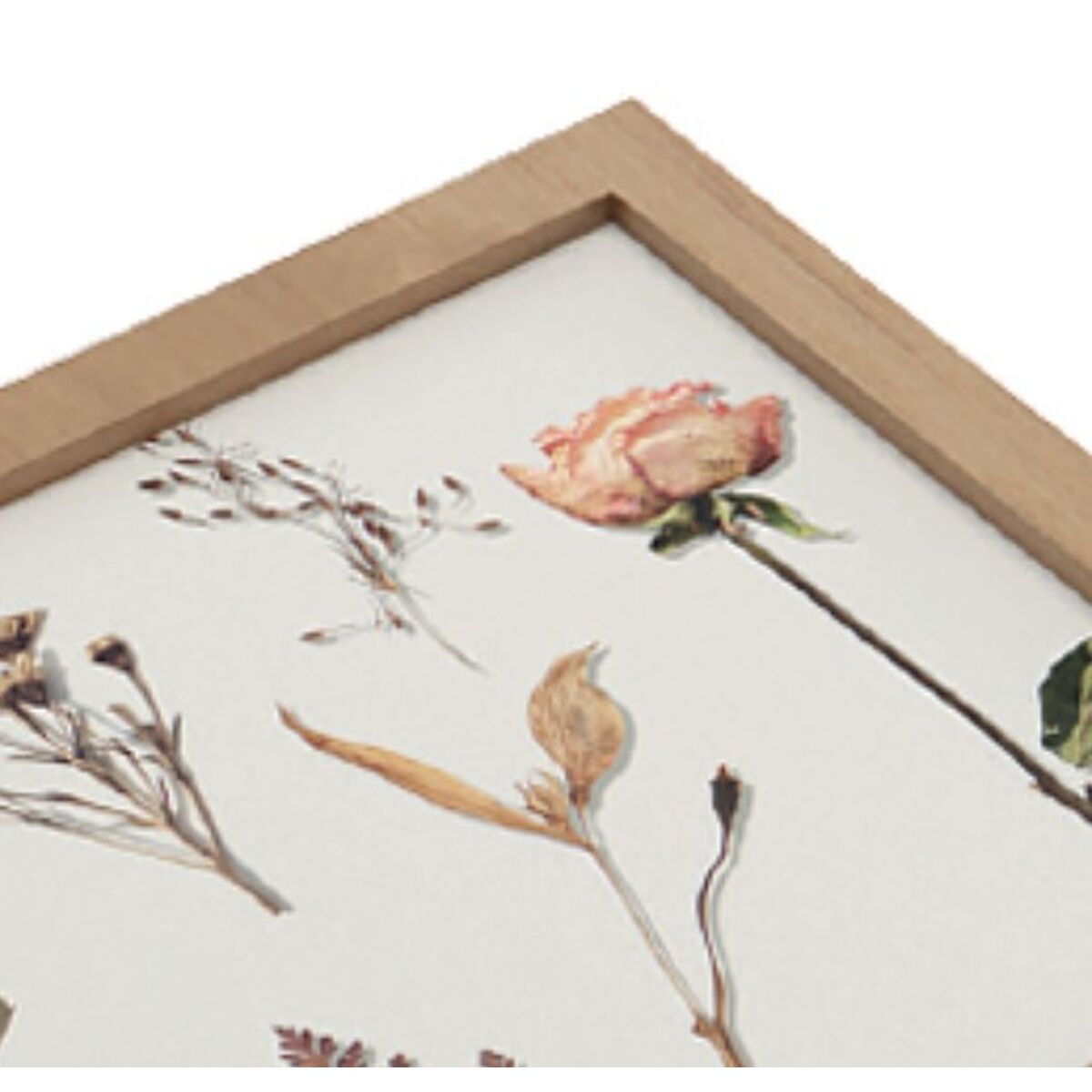 Caja Decorativa Versa Madera MDF Flores