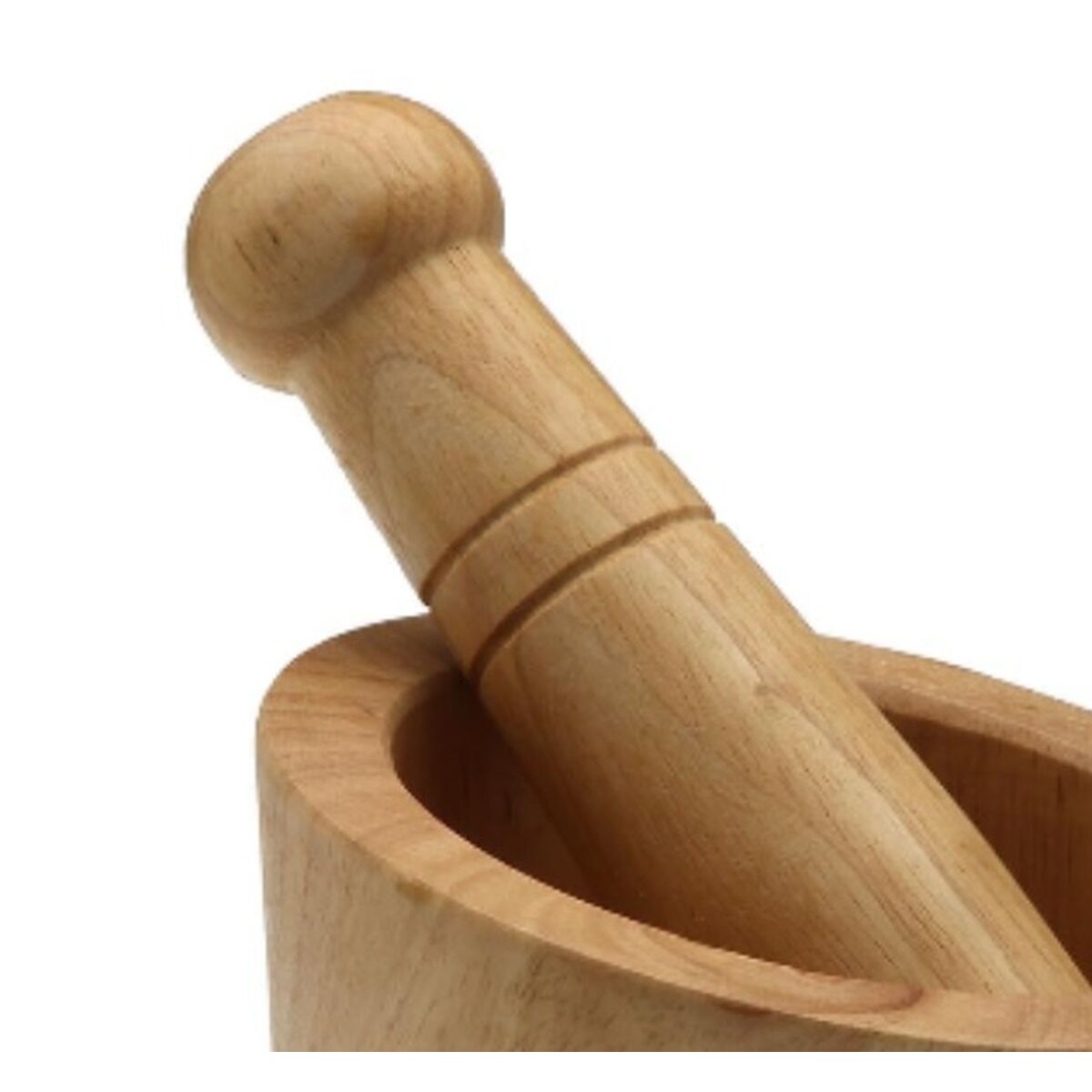 Mortero de cocina Versa Madera Bambú 14,5 cm